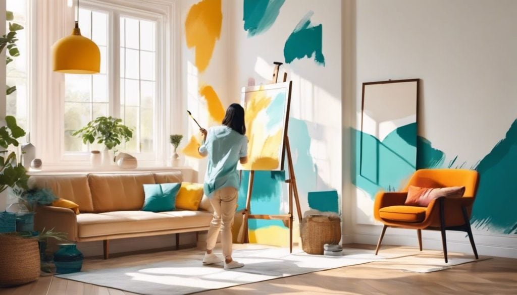 Woonkamer Schilderen in Twee Kleuren: Inspiratie