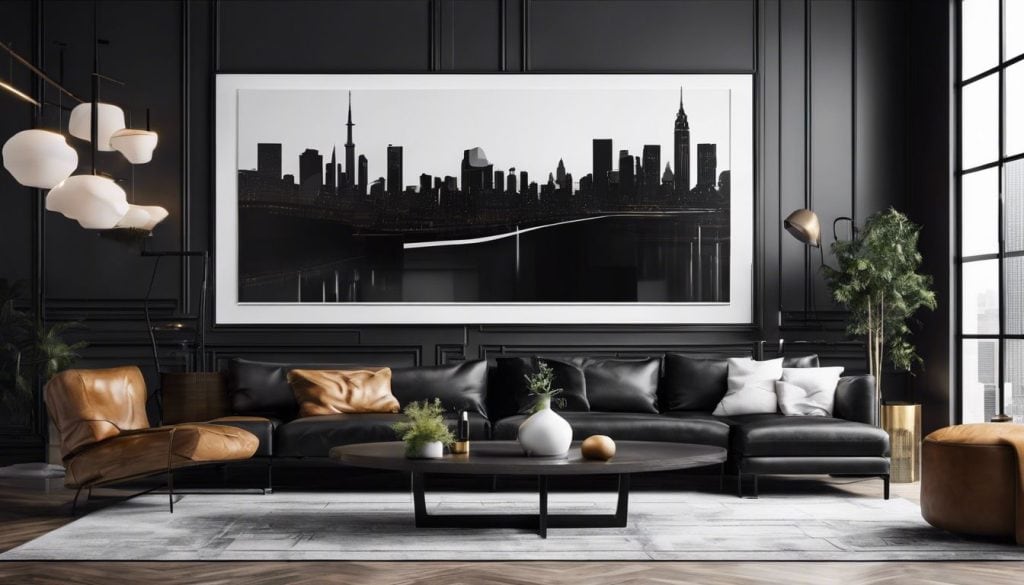 Zwarte Muur Woonkamer: Elegant en Modern