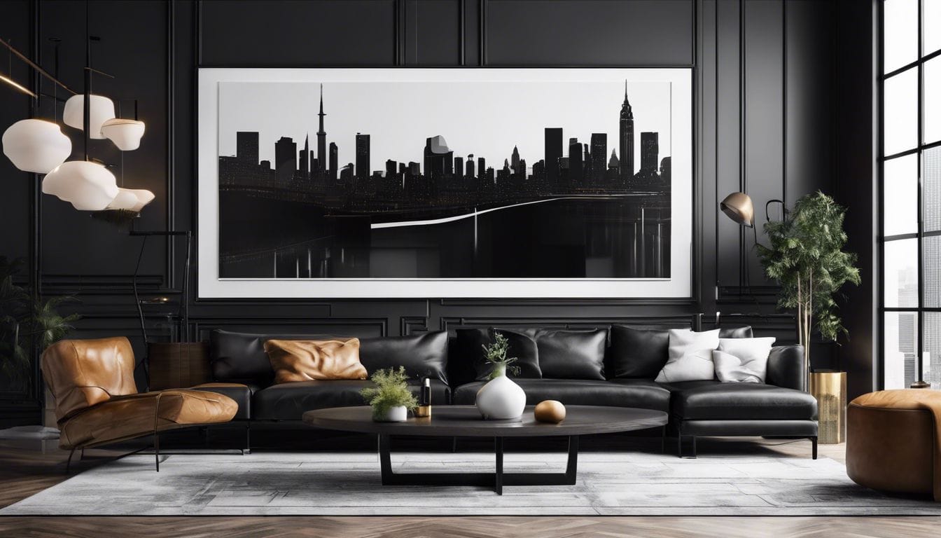 Zwarte Muur Woonkamer: Elegant en Modern